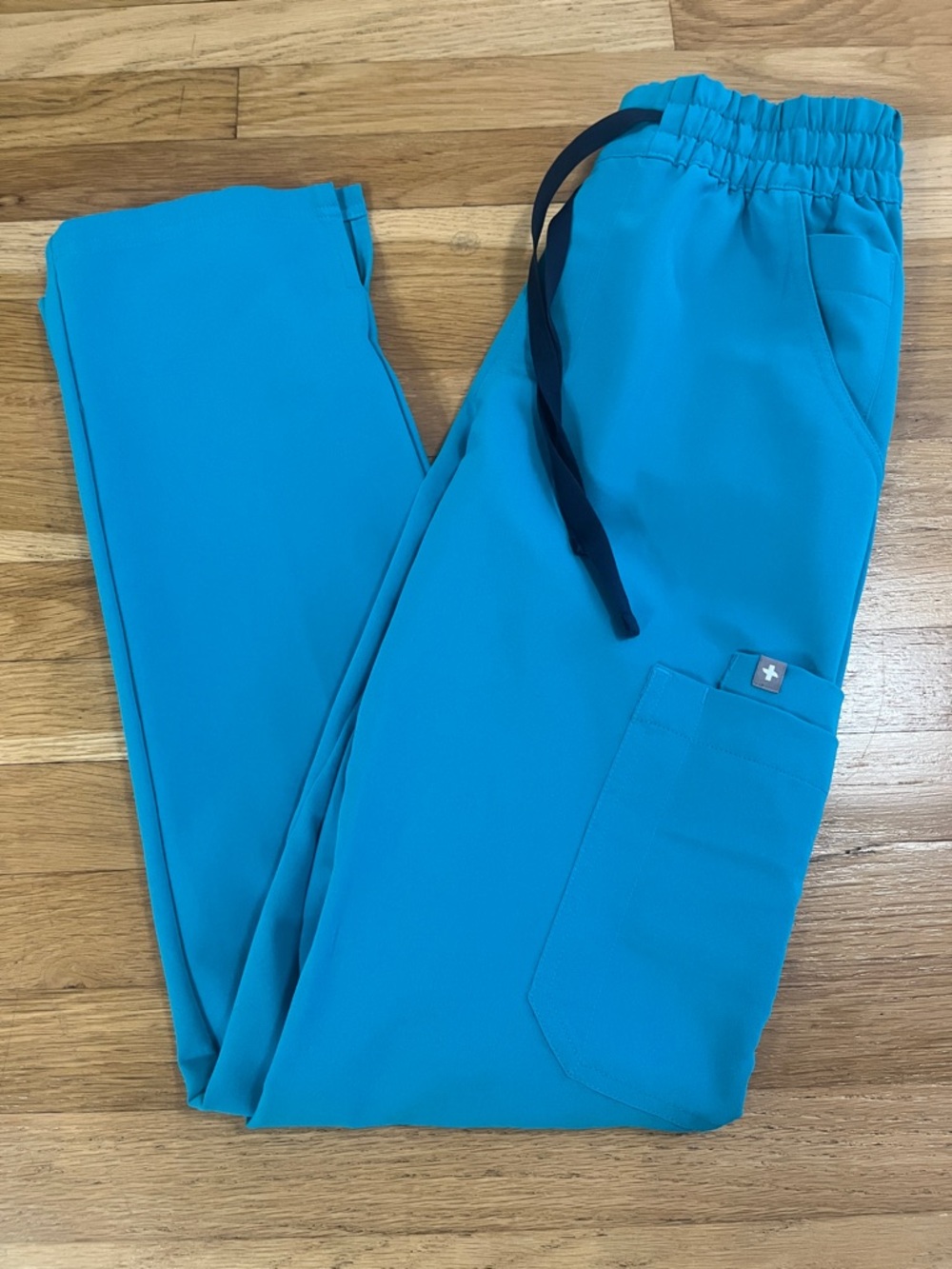 Women’s Teal High Waisted Dowa - Scrub Pants - XXS / Teal